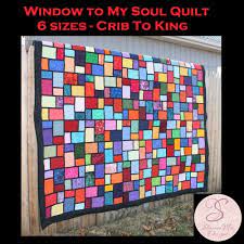 Stained Glass Quilt Pdf Pattern In