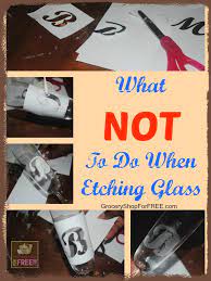 etching glass what not to do when