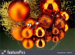 Choose a theme to match your holiday personality. Picture Of Christmas Decoration In Orange On Black