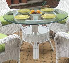 Wicker And Rattan Dining Set 48 Round