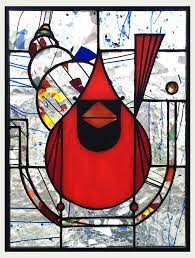 Charley Harper Design Stained Glass Window