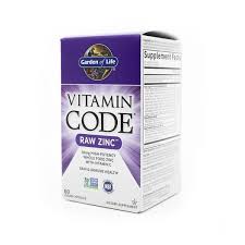 vitamin code raw zinc garden of life