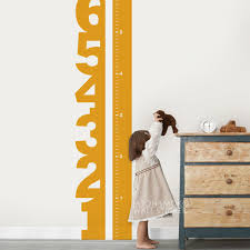 Us 16 58 Home Decoration Growth Chart Numbers Childrens Vinyl Wall Decal Baby Room Decorating Childrens Room 42 183cm Wall Sticker In Wall