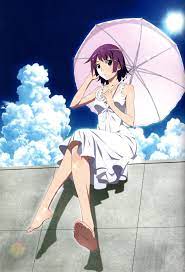 Hitagi Senjougahara (the first one is official Shaft artwork and the second  is fan-art). : r/araragi