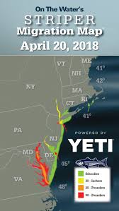 Striper Migration Map April 20 2018 On The Water