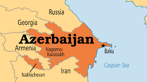A map of azerbaijan (physical and reference) located in the middle east. Azerbaijan Operation World