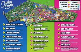 castles n coasters map and brochure