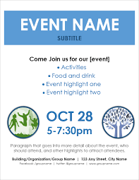 Event Flyer Template For Word