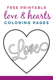 love heart coloring pages free