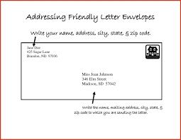 Personal Letter Format Envelope Courtnews Info