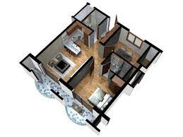 3d Floor Plan Doll House View 05 3d
