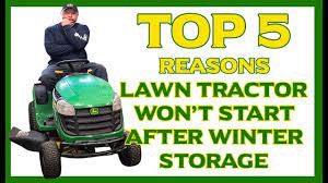 lawn tractor won t start and s