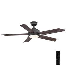 Led Outdoor Natural Iron Ceiling Fan