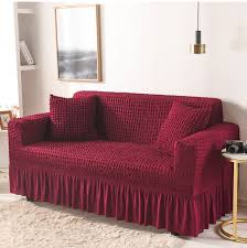 18 Colors Seersucker Sofa Cover With