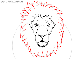 how to draw a lion face easy drawing art