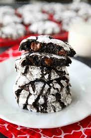 Double Chocolate Crinkle Cookies Recipe gambar png