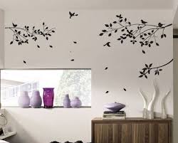 Large Tree Branch And Birds Art Wall