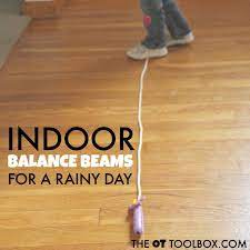 indoor balance beam ideas for a rainy