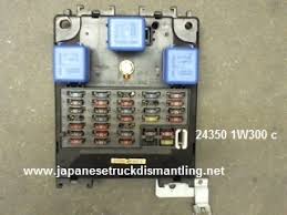 If you take a close look at the diagram you will observe the circuit includes the battery, relay, temperature sensor. 1996 1997 Nissan Pathfinder Fuse Relay Box Junction Block Interior 24350 1w300