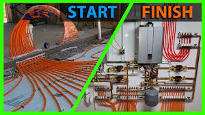 floor heat boiler installation