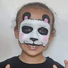 panda face paint guide snazaroo na
