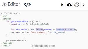 how to find even numbers in an array