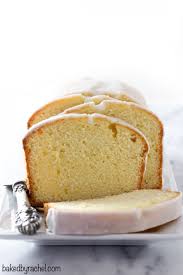 glazed lemon pound cake loaf baked by