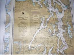10 Map Lot Vintage Navigational Chart Map Ten Nw British