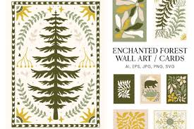Enchanted Forest Wall Art Cards Poster