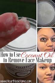 how to use coconut oil to remove eye makeup