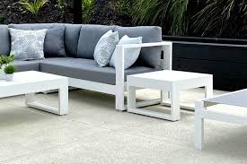 Bask Small Side Table White Outside Space
