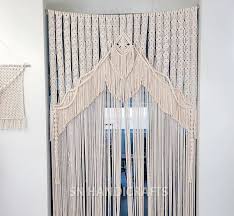 Handmade Macrame Curtain Wall Hanging