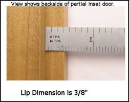 inset on a partial inset door