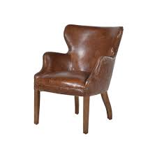 santiago brown vine leather chair