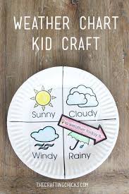 Weather Chart Kid Craft Weather Crafts Paper Crafts For