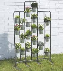 tall metal plant planter stand 20 tiers