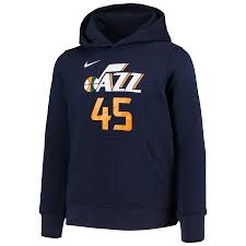 Adidas donovan mitchell pullover hoodie. Youth Utah Jazz Donovan Mitchell Nike Navy Name Number Pullover Hoodie