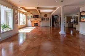 styles of stained concrete floors