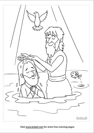 Jesus was baptized and he commanded his disciples to baptize new disciples when he gave the great commission in matthew chapter 28. Baptism Of Jesus Coloring Pages Free Bible Coloring Pages Kidadl