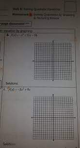 solving quadratic equations homework 1