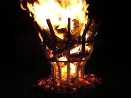 Outdoor Fire Pits Grate Wall Of Fire