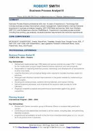 Business Process Analyst Resume Samples Qwikresume
