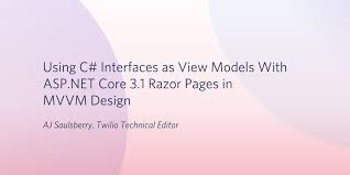 asp net core 3 1 razor pages in mvvm design
