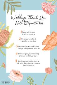wedding thank you card etiquette to know