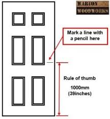 how to fit a door handle to a new door