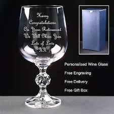 Personalised 12oz Crystal Wine Glass