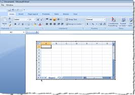 How To Insert An Excel Worksheet Into A Word Doc