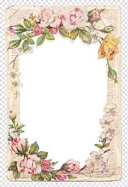 background flowers frame fl design