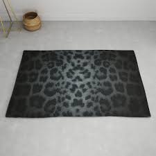 print black panther rug by