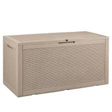 Large Resin Deck Box Outdoor Lockable